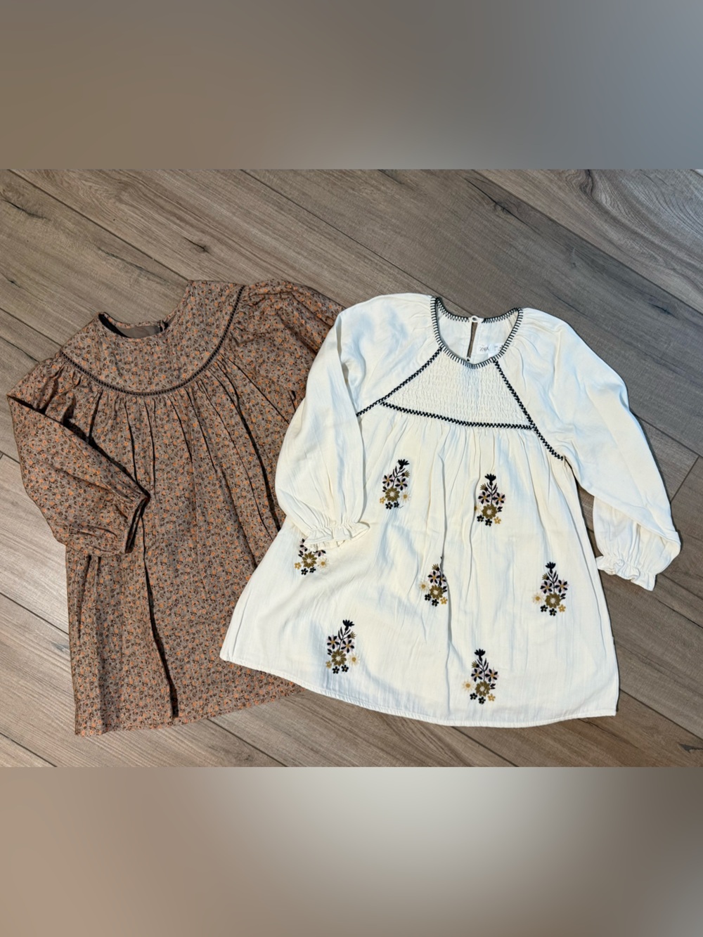 Zara Girls Size 6 Fall Floral Dress Bundle 2 Dresses